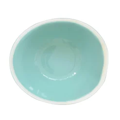 Ensemble de 2 bols à salade en porcelaine de 22,5×19,5 cm AQUA
