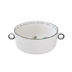Ensemble de 2 bols avec poignées en porcelaine Ø 20 cm HERBARIUM