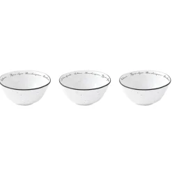 Ensemble de 3 bols en porcelaine Ø 10 cm HERBARIUM