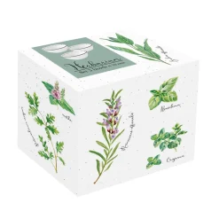 Ensemble de 3 bols en porcelaine Ø 10 cm HERBARIUM