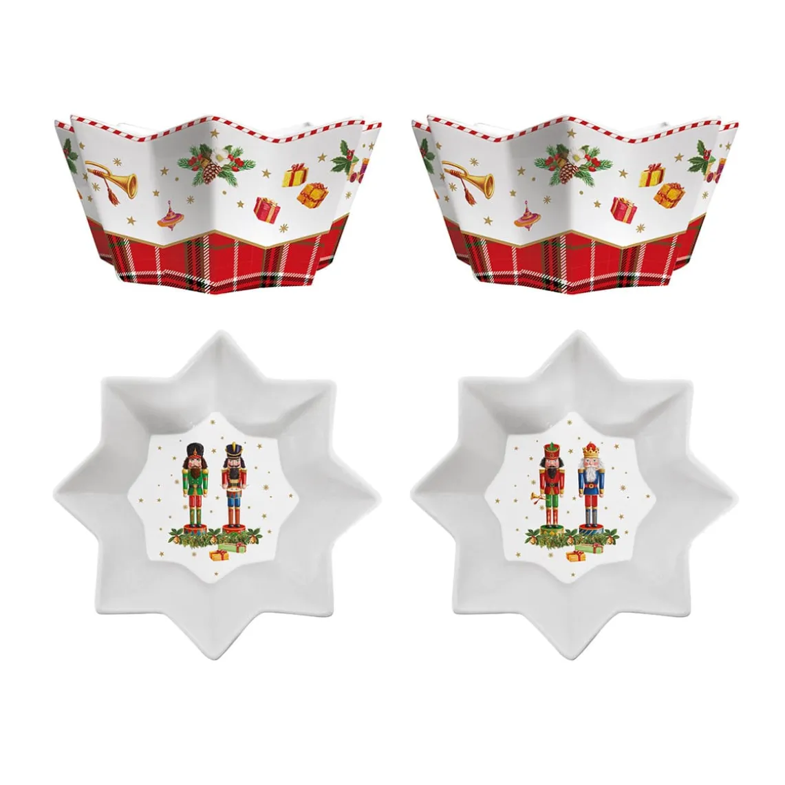 Ensemble de 2 Bols Vintage NUTCRACKER