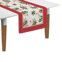 Ensemble de 2 chemins de table CHRISTMAS BERRIES