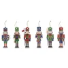 Ensemble de 6 décorations en porcelaine pour sapin de Noël NUTCRACKER