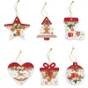 Ensemble de 6 décorations pour arbre de Noël CHRISTMAS MEMORIES