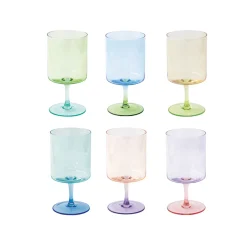 Ensemble de 6 goblets RAINBOW