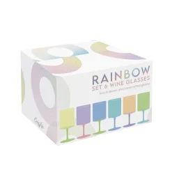 Ensemble de 6 goblets RAINBOW