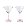 Ensemble de 2 Martini calices RAINBOW