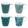 Ensemble de 4 mugs de 300 ml COFFEE Mania JUNGLE