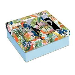 Ensemble de 4 mugs de 300 ml TROPICAL VIBES