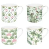 Ensemble de 4 mugs en porcelaine fine china de 300 mlWild TROPICAL
