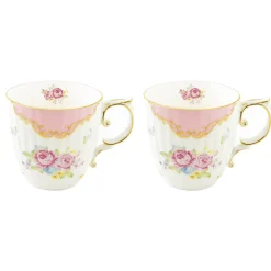 Ensemble de 2 mugs en porcelaine 325 ml dans une boîte HERITAGE PINK