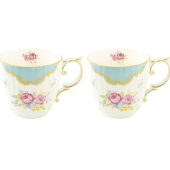 Ensemble de 2 mugs en porcelaine 325 ml dans une boîteHERITAGE BLUE
