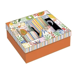 Ensemble de 4 mugs en porcelaine fine China TUTTI FRUTTI