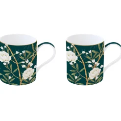 Ensemble de 2 mugs ROYAL PEONIES
