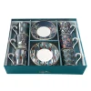 Ensemble de 6 petites tasses à espresso de 100 ml avec soucoupes, dans une boîte cadeau MANDALAY