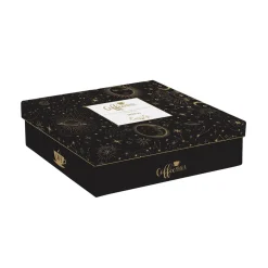 Ensemble de 2 petites tasses à espresso de 100 ml avec soucoupes et cuillères, dans une boîte cadeau CELESTIAL