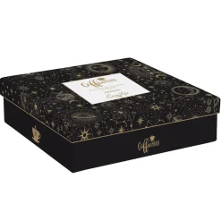 Ensemble de 4 petits verres à café de 110 ml avec soucoupes en bambou, dans une boîte cadeau CELESTIAL