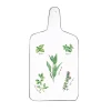 Ensemble de 4 plateaux à fromage en porcelaine, dimensions 34,5×18 cm HERBARIUM