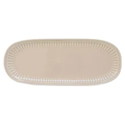 Ensemble de 3 plateaux ovales en porcelaine de 38×16 cm BEIGE
