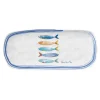 Ensemble de 4 plateaux rectangulaires BORD DE MER