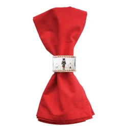 Ensemble de 4 porte-serviettes NUTCRACKER