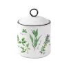 Ensemble de 2 pots en porcelaine, dimensions Ø 10,5×15,5 cm HERBARIUM