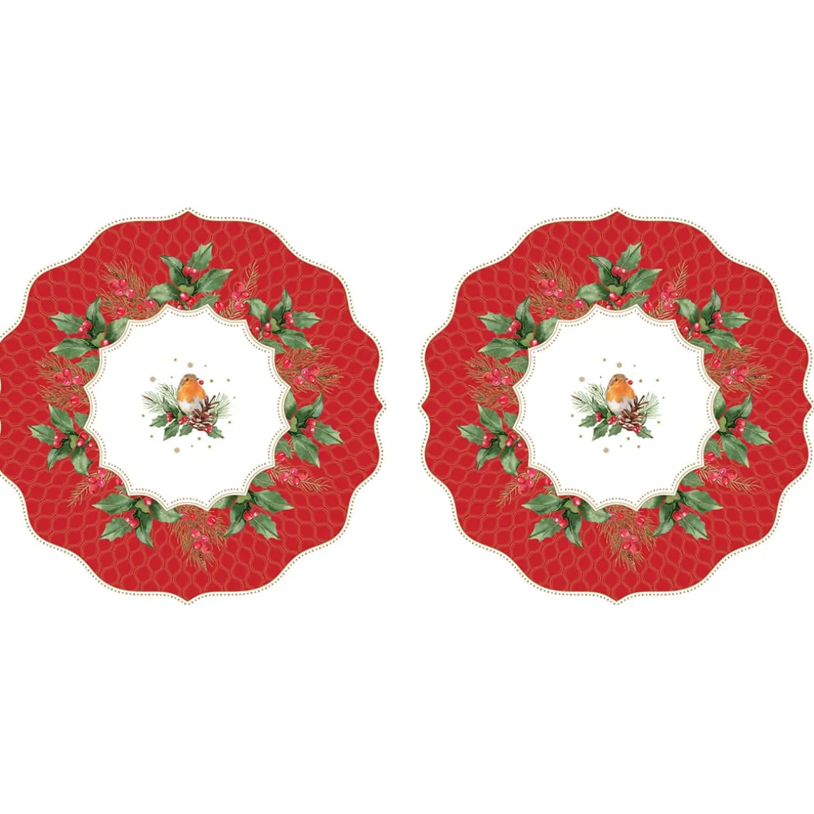 Ensemble de 2 sets de table CHRISTMAS BERRIES