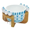 Ensemble de 4 sets de table en liège 40x30cm dans une boîte cadeau Shibori