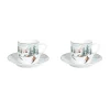 Ensemble de 2 tasses à café avec soucoupe CHALET