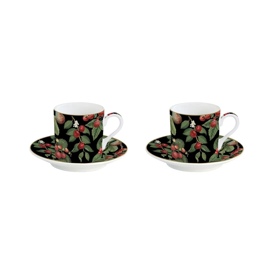 Ensemble de 2 tasses à café avec soucoupe ORCHARD