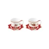 Ensemble de 2 tasses à café avec soucoupes CHRISTMAS MEMORIES
