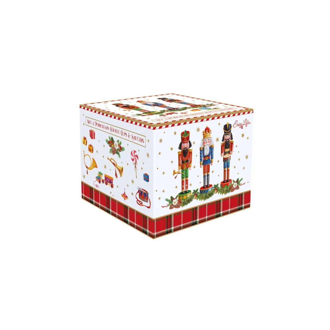 Ensemble de 2 tasses à café avec soucoupes Vintage NUTCRACKER