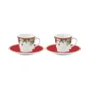 Ensemble de 2 tasses à café avec soucoupe CHRISTMAS BERRIES