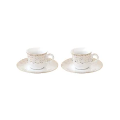 Ensemble de 2 tasses à café avec soucoupe FESTIVE