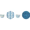 Ensemble de 2 tasses à café avec soucoupes SHIBORI