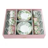 Ensemble de 6 tasses à espresso de 100 ml avec soucoupes Wild TROPICAL