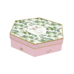 Ensemble de 6 tasses à espresso de 110 ml avec soucoupes en bambou Wild TROPICAL