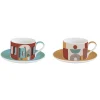 Ensemble de 2 tasses 240 ml avec soucoupes ILLUSION