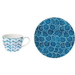 Ensemble de 6 tasses à thé avec soucoupesSHIBORI 2