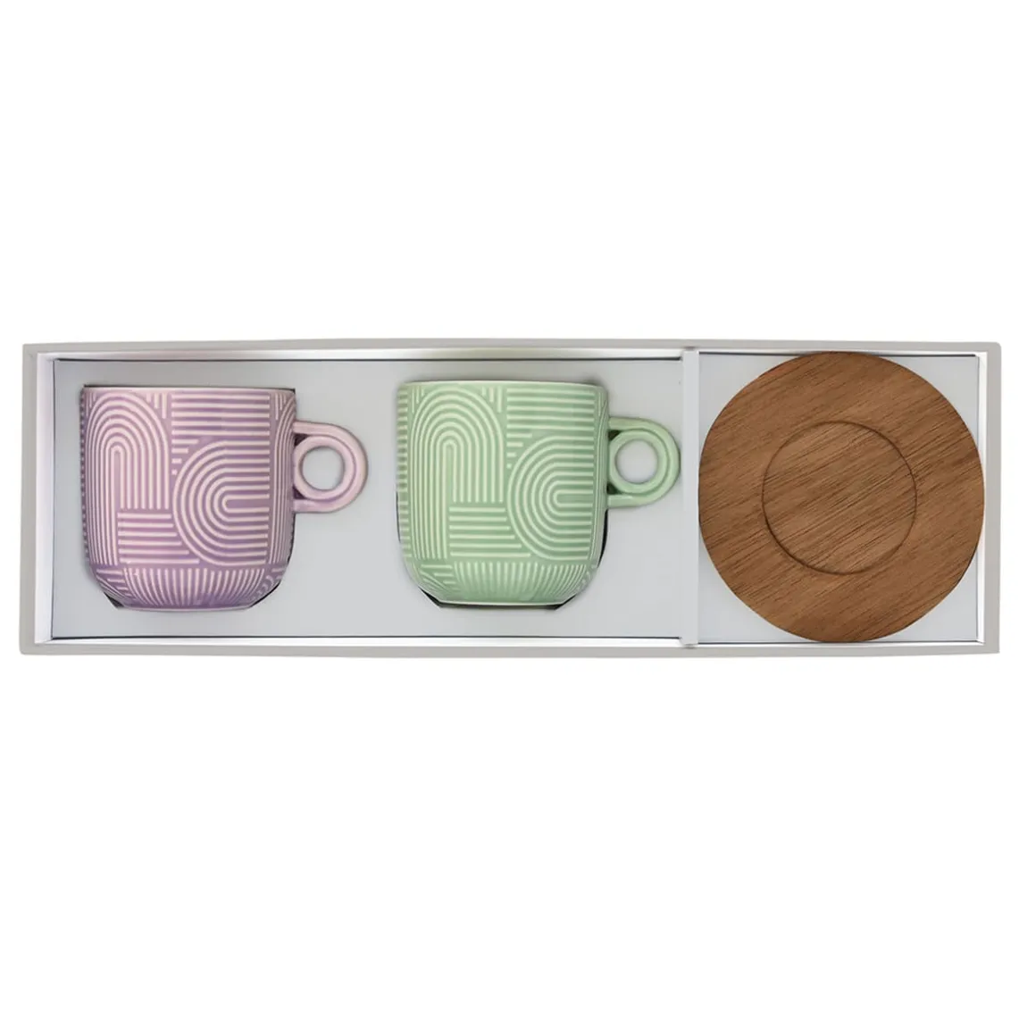 Ensemble de 2 tasses à thé avec soucoupe TAKE A LOOP ASS.3