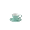 Ensemble de 6 tasses à thé de 120 ml avec soucoupes en porcelaine AQUA