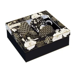 Ensemble de 4 tasses ART DECO & FLOWERS