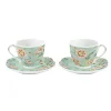 Ensemble de 2 tasses avec soucoupes en porcelaine, 225 ml ZEN GARDEN GREEN