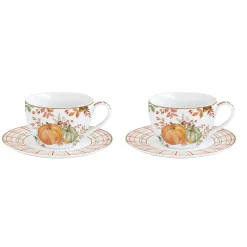 Ensemble de 2 tasses avec soucoupe 110 ml HARVEST
