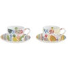 Ensemble de 2 tasses avec soucoupe TUTTI FRUTTI