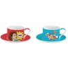 Ensemble de 2 tasses de 240 ml avec soucoupes POP ART