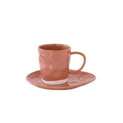 Ensemble de 6 tasses de 250 ml avec soucoupes en porcelaine INTERIORS BRICK