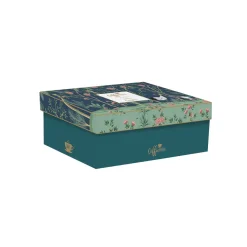 Ensemble de 2 tasses de 240 ml avec soucoupes en porcelaine, dans une boîte cadeau MANDALAY