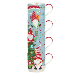 Ensemble de 4 tasses empilables GNOMES AT WORK