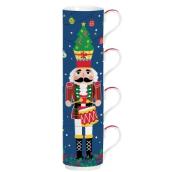 Ensemble de 4 tasses empilables CHRISTMAS Tambourine